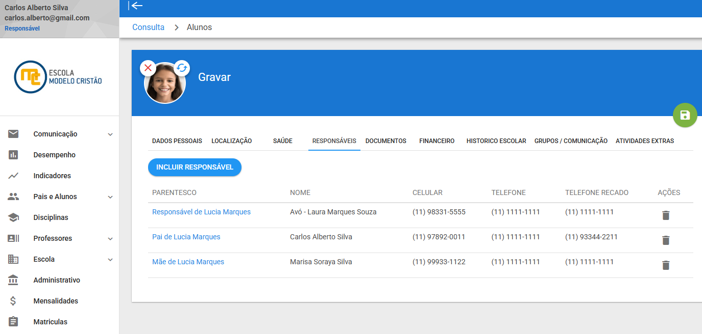 Interface WEB do Sistema Gênyou